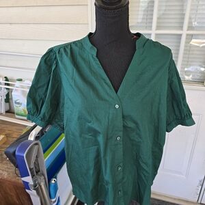 Nine West Emerald Green Women's Blouse